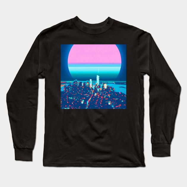 V i e w . m p 3 Long Sleeve T-Shirt by lofi_retrowave